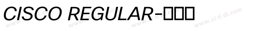 CISCO REGULAR字体转换
